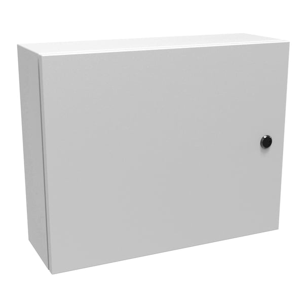 Hammond Slotted 1/4 Turn Latch Electrical Enclosures, 16 in H, 6 in D, 20 in W, NEMA 4, Steel EN4SD16206LG - main